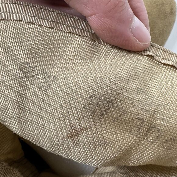 Military Lace Up Combat Boots Mens Sz 9.5 Hot Weather Desert Tan Suede Tactical - Picture 9 of 16